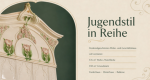 Voll vermietetes Jugendstil-Denkmal mit Seltenheitswert in Zittau zentrumsnah Voll vermietetes Jugendstil-Denkmal mit Seltenheitswert in Zittau zentrumsnah